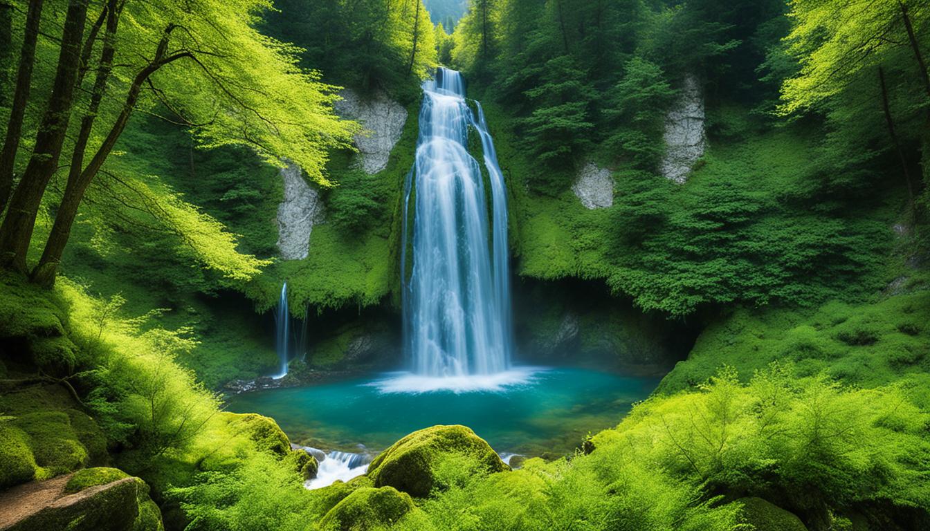 Waterfalls in the Apennines