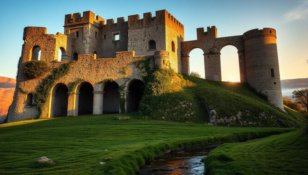 Lazio historical ruins medieval architecture