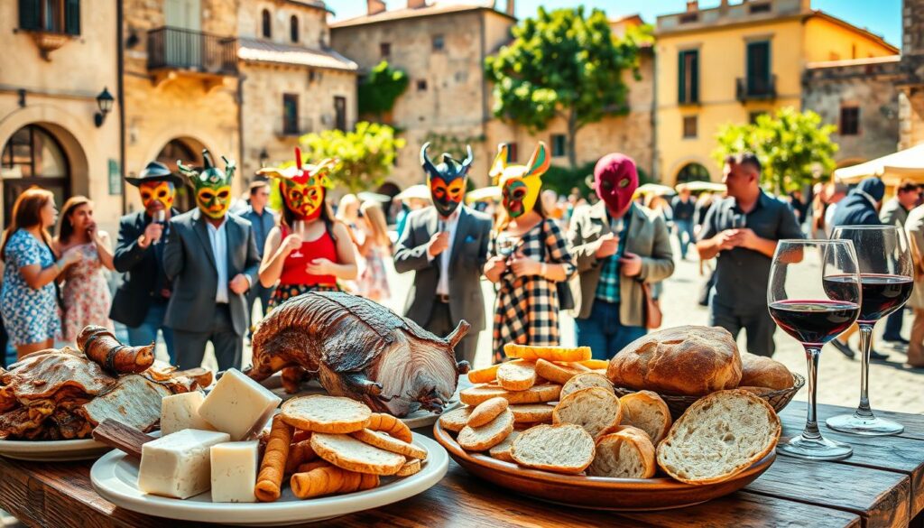 Sardinian festival food wine